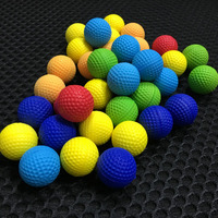 Balles en mousse multicolores pour pistolet jouet, recharge de recharge, rondes de remplacement, balles en mousse PUFoam, lot de 100 pièces