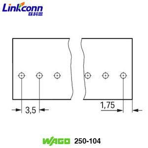 Bloques de Terminales PCB de Empuje, 1.5 mm², Espaciado de 4 Pines de 3.5 mm, Conector de Cable de Empuje de 4 Polos, Conector Wago 250-104 - Product Image 5