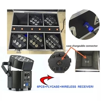 Luz LED Par Can Inalámbrica DMX 9x12W RGBWA UV 6en1 con Batería de Gran Capacidad para DJ, Discoteca, Bodas, KTV, Fiestas, Eventos, Escenarios, Salones y Habitaciones