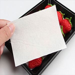 120mmX80mm White One-off Environmental Single Layer Fruit Absorbent Paper - Product Image 1