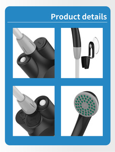 Accessoires de toilette innovants Douche de camping en plein air portable rechargeable par USB avec tête de bidet pour la randonnée - Product Image 3