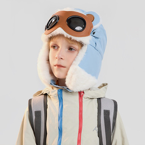 2025 sombreros de bombardero para niñas y niños, sombrero con orejeras Unisex, gafas de <span class=keywords><strong>Aviador</strong></span> a prueba de frío, terciopelo de invierno, gorra de piloto de esquí Unisex para mantener el calor - Product Image 3