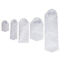 Naaldgeperforeerde viltfilterzak van non-woven materiaal, micronfilter, PP/PE/NYLON/PTFE, herbruikbaar, food grade, vloeistoffilter, honing, water, ISO