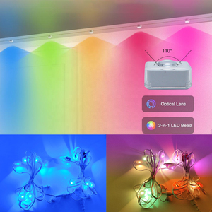 Gov dc36v <span class=keywords><strong>LED</strong></span> điểm ánh sáng rgbic RGBW <span class=keywords><strong>LED</strong></span> Pixel giáng sinh vĩnh viễn ngoài trời ánh sáng EE Luces Para exteriores de Casa de navidad - Product Image 5