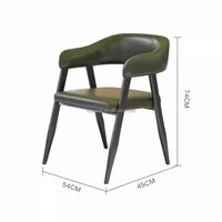 Ensemble de mobilier moderne en cuir pour restaurant, banc en forme de U, chaise de table pour école, parc, hôtel, café, bistro