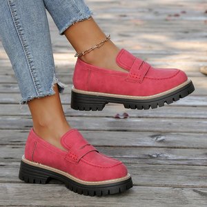 รองเท้าโลฟเฟอร์กันน้ำที่เป็นมิตรกับสิ่งแวดล้อมของผู้หญิงพร้อมพื้นรองเท้ายาง-ทุกฤดูกาล - Product Image 1