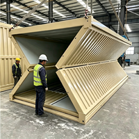 Conteneur pliable de 20 pieds, résistant au feu et durable, idéal pour les bureaux et dortoirs de chantier – Vente chaude
