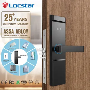 Locstar-قفل باب آلي جديد بدون مفتاح دائم يعمل بتردد لاسلكي شهير ومزود بقفل كهربائي للفنادق