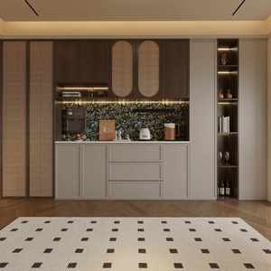 Customized Size Solid Wood <b>Sideboard</b> for Restaurant Furniture Eco-Friendly Materials for Wohnzimmer - Product Image 3