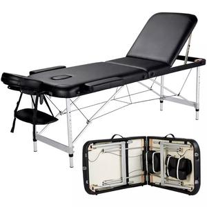 <b>Portable</b> Foldable Massage Table Aluminum Massage <b>Bed</b> with Headrest Armrests and Carry Bag for Salon Studio - Product Image 1