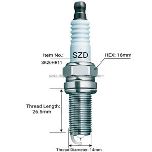 หัวเทียนอิริเดียมแพลตตินัม SK16HR11 FK20HR11 90048-51185 PLZFR6A-11S สำหรับรถยนต์ฮอนด้า อาคูร่า ซูซูกิ SX4 โตโยต้า อัลฟาร์ด ไฮแลนเดอร์ - Product Image 6