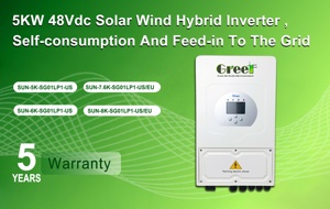 Sistema Híbrido Solar y Eólico UPS de 5kw, Bifásico, Conectado a la Red y de Consumo Autónomo para el Hogar - Product Image 2