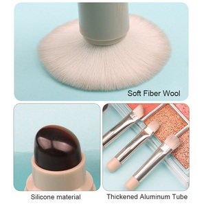 Beliebteste Mini tragbare benutzer definierte koreanische 5 in 1 einziehbare abnehmbare rotierende Augen Make-up Pinsel für die Reise - Product Image 2
