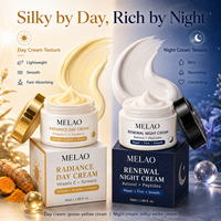Ensemble crème de jour éclaircissante à la vitamine C avec logo personnalisé, crème de nuit au rétinol, kit anti-âge 2 en 1, crème de nuit éclaircissante pour la peau coréenne