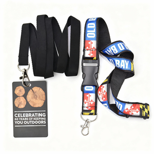 Manufacturer Custom Sublimation Printed Ribbon Wrist Strap Keychain Lanyards Advertisement Polyester Lanyard
