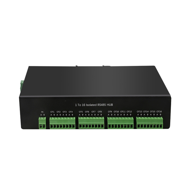 Industrial 16-port RS-485 HUB with Isolation Protection
