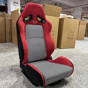 Asiento Deportivo Ajustable Clásico LK, Tapicería de Gamuza, Multimaterial, Kit de Rieles Universales para Asiento de Auto - Product Image 4
