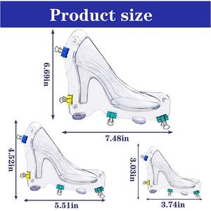 <span class=keywords><strong>Molde</strong></span> de <span class=keywords><strong>Zapato</strong></span> de Tacón Alto 3D de Policarbonato para Chocolate, para Bodas y Día de la Madre, de Lixsun - Product Image 2