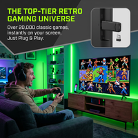 Portable 4K TV Game Stick Sans Fil 2.4GHz Joystick Contrôleurs 20000 Classique Rétro Vidéo Gamepad Console EU Plug 32GB Mémoire