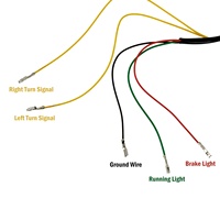 Feu arrière intégré à LED pour moto Kawasaki Ninja 400 Z400 ZX10R ZX6R Z1000 13-23