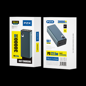 PZX Nouvelle vente en gros de batterie portable USB, Power Bank <span class=keywords><strong>30000mah</strong></span>, promotion, chargeur portable, logo personnalisé, meilleure batterie externe - Product Image 2