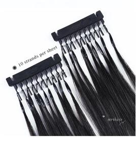 Extensiones <span class=keywords><strong>de</strong></span> Cabello Natural 6D, Cabello <span class=keywords><strong>Humano</strong></span> 100% Virgen Rubio Remy - Product Image 5