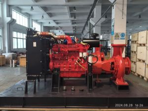 Horizontale Dieselmotor-Saugt heorie der EAC-Serie Kreiselpumpen einheiten mit geschlossenem Laufrad 80mm Auslass - Product Image 6