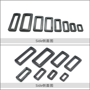 <span class=keywords><strong>KJM</strong></span> OEM Boucle d'anneau carrée en plastique recyclé rectangulaire de 1 pouce pour sac à dos de randonnée - Product Image 3