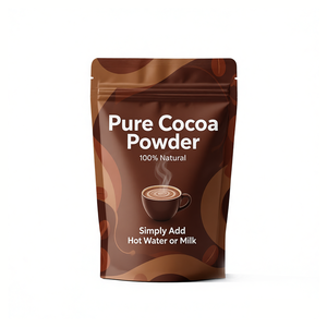 Mistura de Bebida de Chocolate Quente Superfood com Impressão Personalizada e Rótulo Privado, Mistura de Cacau Latte em Pó de Leite de Coco, Embalagem Refechável - Product Image 1
