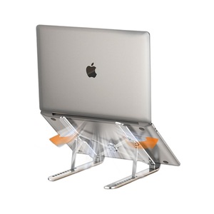 Aluminum Alloy Laptop Stand 10-Level Adjustable Height Folding Metal Base Universal For Laptops - Product Image 1