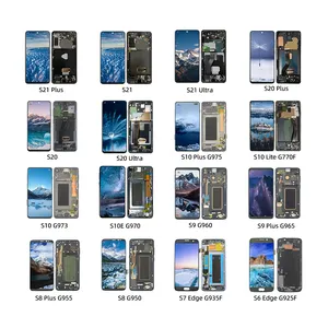 Vervanging Lcd Voor Samsung Galaxy S8 S 9 S10 Plus S21 Ultra 5G G991 Originele Scherm Met Frame kleine Dot Voor Sumsung