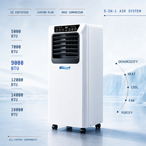 Climatiseur mobile compact 5000 7000 9000 BTU, réfrigérant R290, unité de climatisation portable pour petite pièce, contrôle climatique CE - Product Image 1