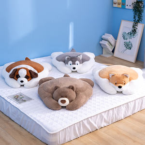 Yumuşak ayı köpek corgi <span class=keywords><strong>husky</strong></span> peluş dolması kat mat peluş yavru köpek bebek oyun koltuk minderi çocuk odası hayvan rahat oyun yer minderi - Product Image 5