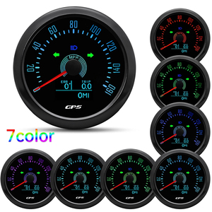Compteur de vitesse GPS pour bateau 85 mm 160 MPH/<span class=keywords><strong>H</strong></span> & Tachymètre 7000 tr/min & Indicateur de carburant/huile/température/voltage 52 mm - Product Image 2
