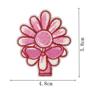 <b>Iron</b> on Mother's Day Series Embroidery pink Crown Bow Flower Sunglass Mouth Ice Cream Patches for Clothing Decoration - Product Image 6