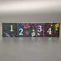 Ensemble de dés en métal DND personnalisables de 16 mm, motif fleur de prunier, alliage de zinc, dés carrés D6, jeux de rôle Dungeons & Dragons, jeux de société haut de gamme