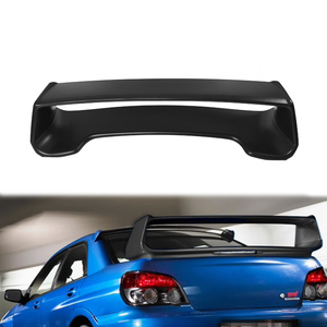 Alerón de Techo ABS Negro Mate BFB para <span class=keywords><strong>Subaru</strong></span> Impreza <span class=keywords><strong>STI</strong></span> 2002-2007, Estilo Frontal Doble Cola de Pato con Recubrimiento Transparente UV, 100% Compatible - Product Image 1