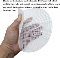 78112-4 feuilles de toile en plastique maille pour bricolage artisanat pour broderie point de croix tricot Crochet projets rond toile en plastique transparent
