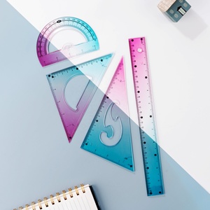 ชุดไ<span class=keywords><strong>ม</strong></span>้บรรทัดสามเหลี่ย<span class=keywords><strong>ม</strong></span> ไม้บรรทัดวัด<span class=keywords><strong>ม</strong></span>ุม ไม้บรรทัดสี่เหลี่ย<span class=keywords><strong>ม</strong></span> และไ<span class=keywords><strong>ม</strong></span>้บรรทัด <span class=keywords><strong>4</strong></span> ชิ้น ชุดอุปกรณ์เขียนแบบ ชุดเครื่อง<span class=keywords><strong>ม</strong></span>ือเรขาคณิต - Product Image 1