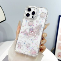 Coque de téléphone de marque OppoTransparent Crystal Diamond Anti Drop Soft Case Modèles féminins Couverture arrière mobile pour iPhone Samsung Series