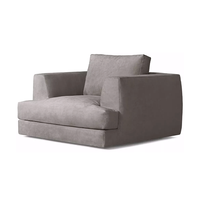 Ensemble de canapés au design classique, meubles de luxe en cuir, canapé avec accoudoirs biseautés, confortable et moelleux, meubles de salon pour appartement