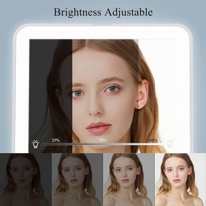 Funtouch Rechargeable Travel Makeup <b>Mirror</b> 72 Led Lights 3 Color Lighting Dimmable Touch Portable Beauty <b>Mirror</b> - Product Image 4