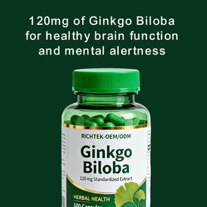 Sức mạnh <span class=keywords><strong>Ginkgo</strong></span> <span class=keywords><strong>Biloba</strong></span> chiết xuất Gluten miễn phí bộ nhớ không GMO Hỗ trợ bổ sung viên nang <span class=keywords><strong>Ginkgo</strong></span> <span class=keywords><strong>Biloba</strong></span> 120mg - Product Image 3
