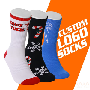 Tùy Chỉnh Thiết Kế Cotton Thoáng Khí Người Đàn Ông Của Phòng Tập Thể Dục Vớ Dệt Kim Terry Thể Thao Ống Vớ Mùa Thu Thể Thao Phong Cách Giản Dị Bán Buôn Cung Cấp - Product Image 3