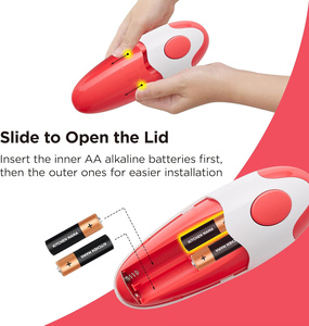 Ouvre-bouteille électrique multifonctionnel portable écologique en bois et acier inoxydable, sans danger pour les aliments, à une seule touche - Product Image 4