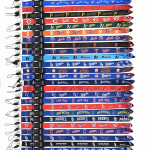 Lanière <span class=keywords><strong>de</strong></span> cou premium avec logo MLB USA, double face, 30 équipes, porte-clés, sangle détachable - Product Image 1