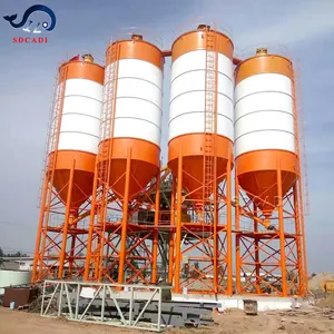 SDCAD marka karbon siyah kare çimento depolama silo çimento tankı hazne kutusu beton için harmanlama santrali