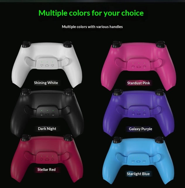 P5 Wireless for for Compatible Game Controller Programmable Back Buttons Customizable Mapping Three-Speed Continuous Fire