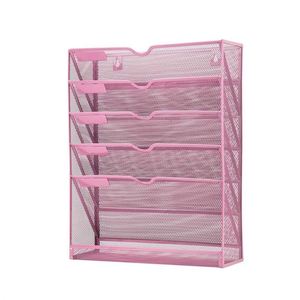 Sam Office or Home Purple Mesh Desk Organizer 6 Layers Paper Holder Desktop <b>File</b> Letter Mail <b>Document</b> Sorter - Product Image 5