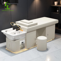 Jincheng Multifonctionnel Thai Salon Shampooing Spa Lit Simple Edition Cycle de l'Eau Shampooing Lit avec Lampe